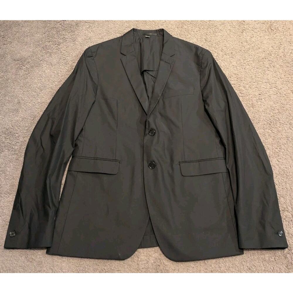 Acne Studios Aron J Pop Black Blazer Suit Jacket Sport Coat Men's US 42R EUR 52